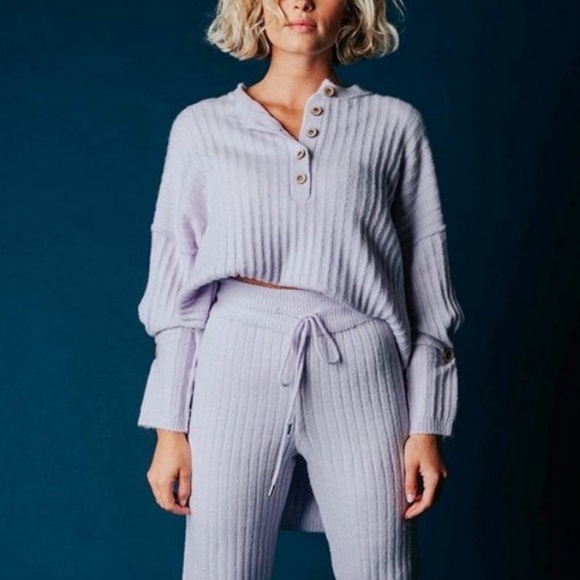 Free People Around the Clock Tunic Sweater Lavendar - Picture 7 of 12